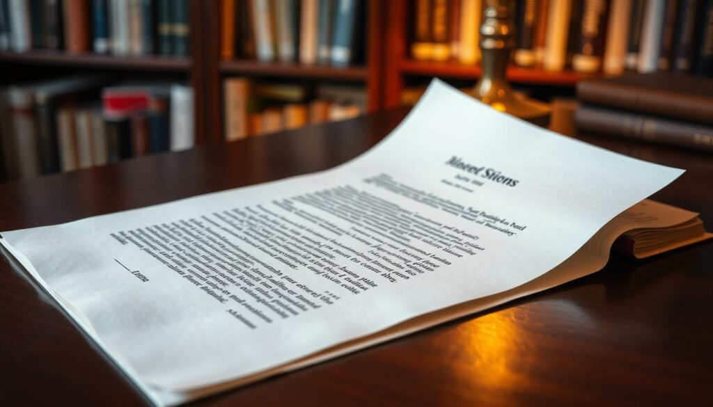A customized submission letter on elegant, textured paper, its corners softly folded, resting on a dark mahogany desk. Warm lighting casts a gentle glow, highlighting the thoughtful handwritten edits and personalized touches. In the background, a bookshelf filled with publishing guides and reference materials, hinting at the care and attention invested in this important document. The overall mood is one of professionalism, attention to detail, and a sincere desire to connect with the publisher on a personal level. A customized submission letter on elegant, textured paper, its corners softly folded, resting on a dark mahogany desk. Warm lighting casts a gentle glow, highlighting the thoughtful handwritten edits and personalized touches. In the background, a bookshelf filled with publishing guides and reference materials, hinting at the care and attention invested in this important document. The overall mood is one of professionalism, attention to detail, and a sincere desire to connect with the publisher on a personal level.