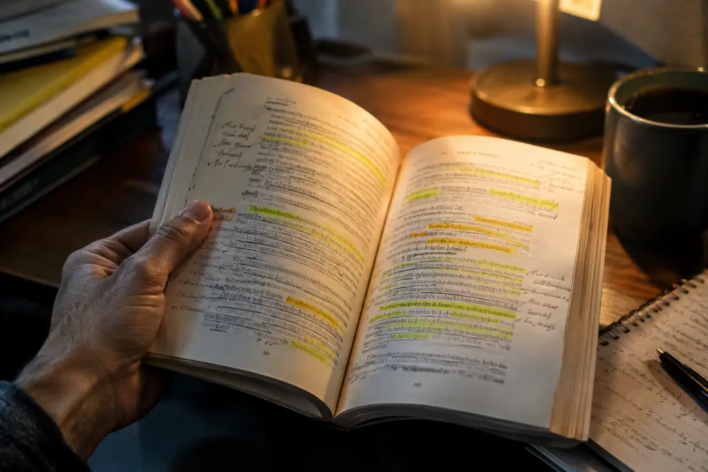 Author reviewing ACX royalty structure notes beside an audiobook production checklist